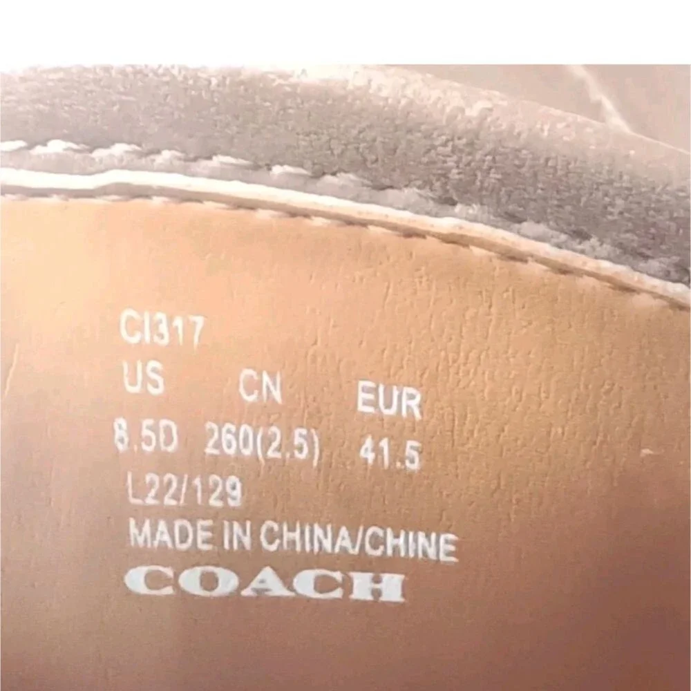 Coach Sculpt C Leather Loafers Men's Shoes Size 8.5 D Brown